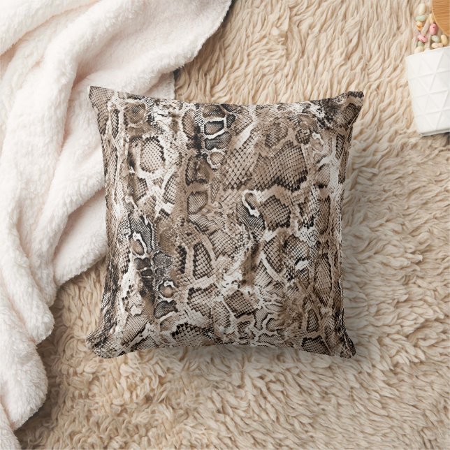 Coussin Motif Peau de Serpent  (Couverture)