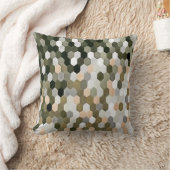 Coussin Motif peigne dans les tons gris et rose (Couverture)