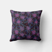 Coussin Motif peint à la main rose foncé (Verso)