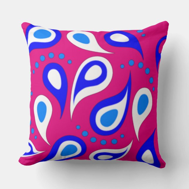 Coussin Motif personnalisé Paisley (Recto)