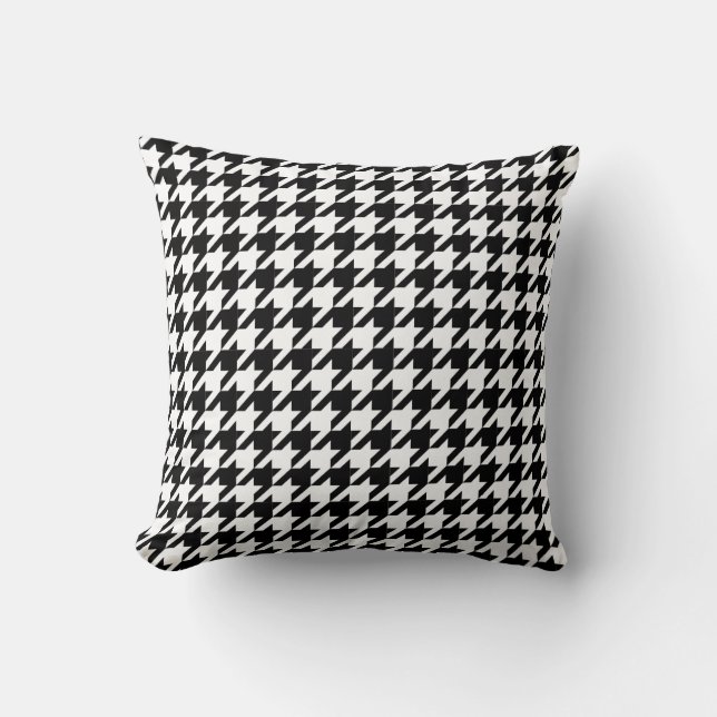 Coussin motif pied de poule (Recto)