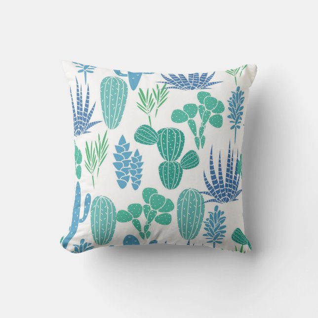 Coussin motif plante (Recto)