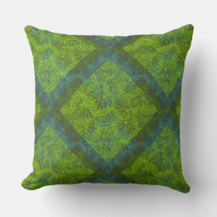 Coussin motif plante.12c DGrey BG