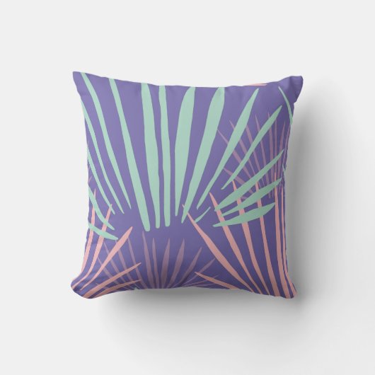 Coussin motif plante tropical Abstrait (Recto)