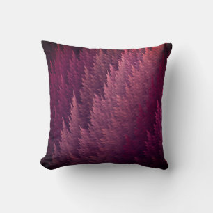 Coussin Motif plume rouge Bourgogne riche