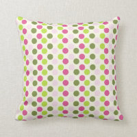 Motif pointu en rose et vert