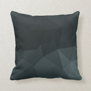 Coussin Motif polygonal foncé