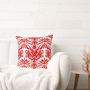 Coussin Motif populaire carrelage rouge