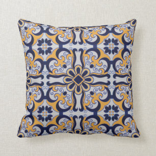 Coussin Motif portugais de tuile