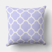 Coussin Motif Quatrefoil Periwinkle (Verso)