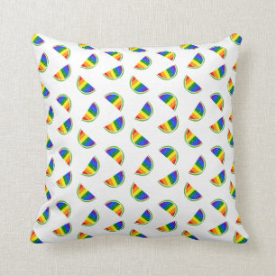Coussin Motif Rainbow Watermelon
