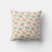 Coussin Motif Rainbows & Clouds (Recto)