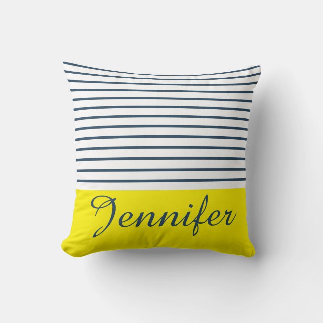 Coussin Motif rayé moderne (Recto)