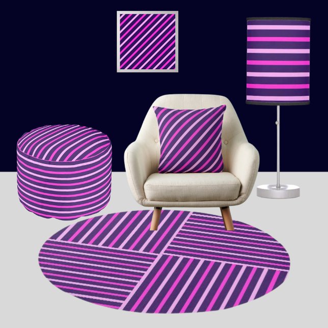 Coussin Motif rayures mignonnes colorées          (Créateur téléchargé)