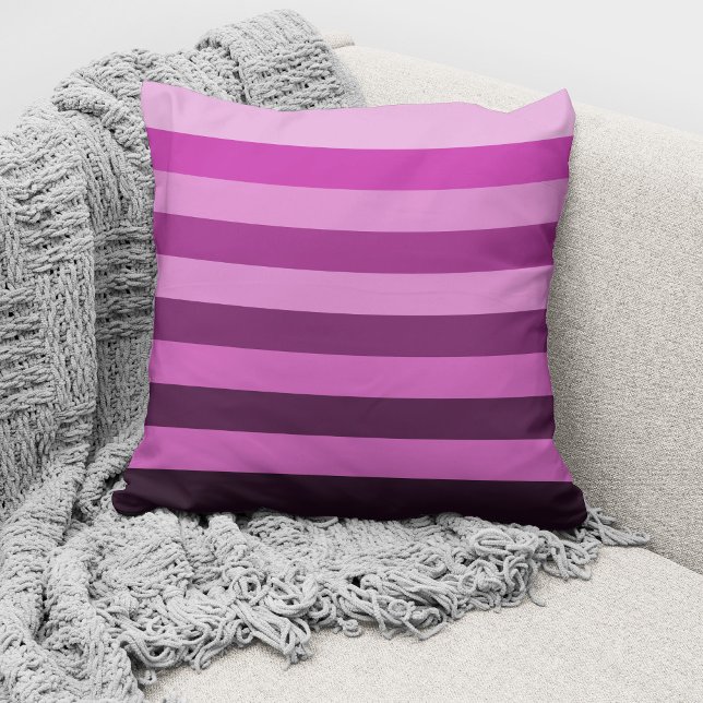 Coussin Motif Rayures Roses Moderne (Créateur téléchargé)