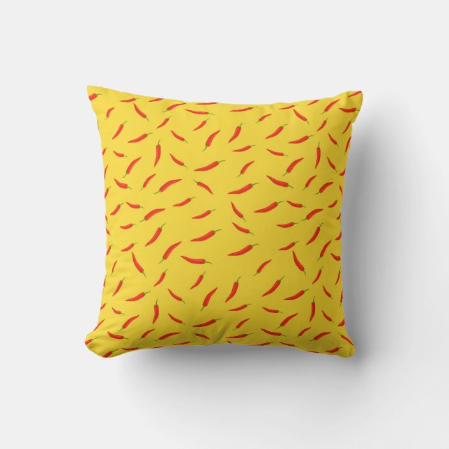 Coussin Motif Red Chilies (Recto)