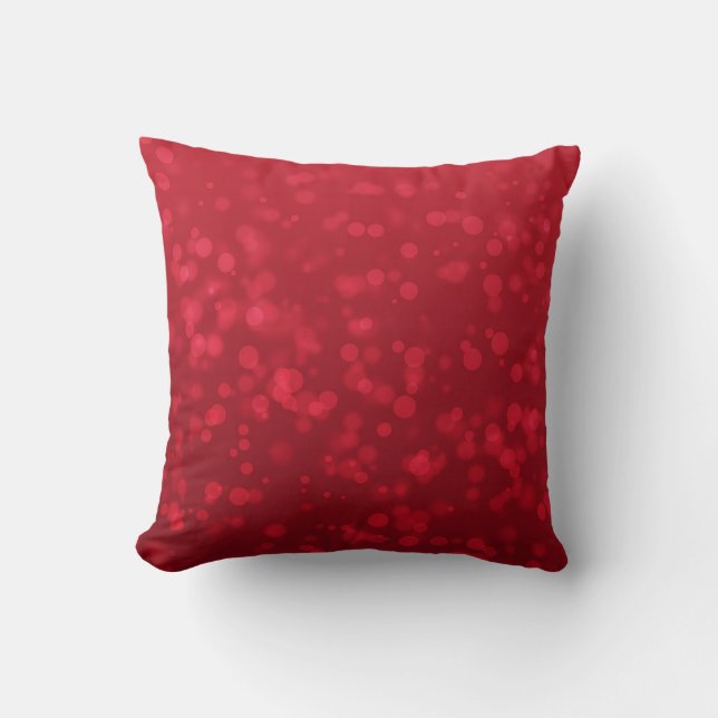 Coussin Motif Red Christmas Bokeh (Recto)