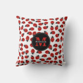 Coussin Motif Red Ladybug (Verso)