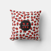 Coussin Motif Red Ladybug (Recto)