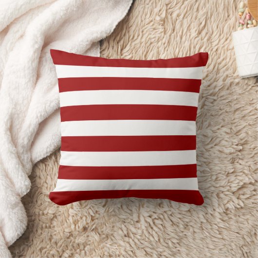 Coussin Motif Red Stripes (Couverture)
