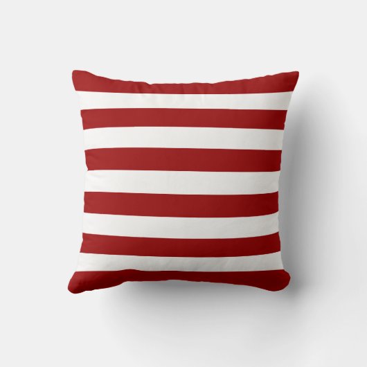 Coussin Motif Red Stripes (Verso)