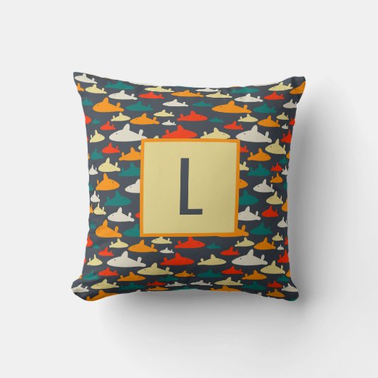 Coussin Motif requin (Recto)