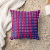Coussin Motif rétro bleu, rose et violet (Couverture)