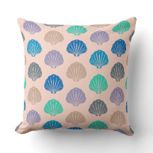 Motif rétro de coquillages pastel