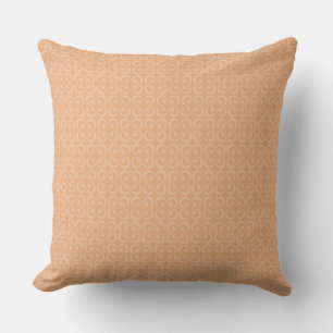 Coussin Motif Rétro Ludique : Dessin Floral Circulaire