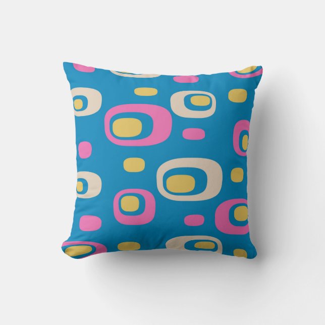 Coussin Motif Retro Mod (Recto)