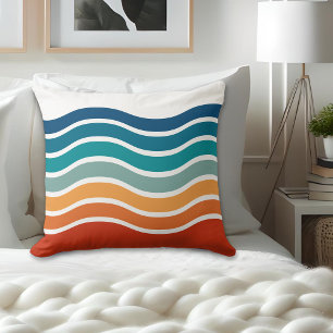 Coussin Motif rétro stylish Wavy
