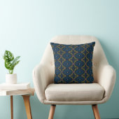 Coussin Motif Rétro Vintage Deep Blue (Chaise)