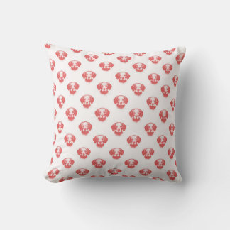 Coussin Motif rétro visage chien