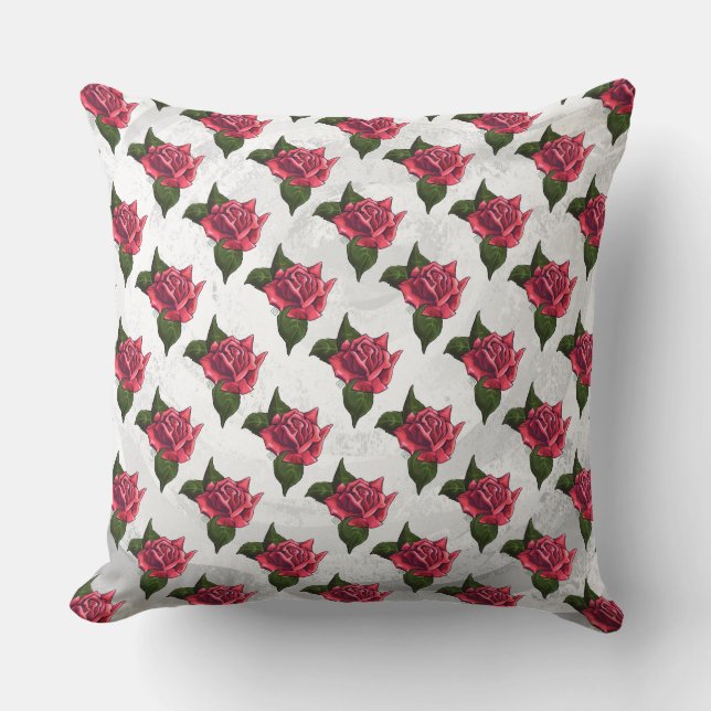 Coussin Motif rose (Recto)