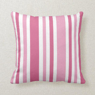 Coussin Motif rose de rayures