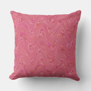 Coussin Motif Rose Marbré