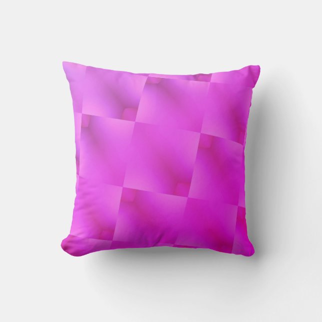 Coussin motif rose pastel (Recto)