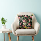 Coussin Motif rose rose et rouge (Chaise)