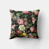 Coussin Motif rose rose et rouge (Verso)