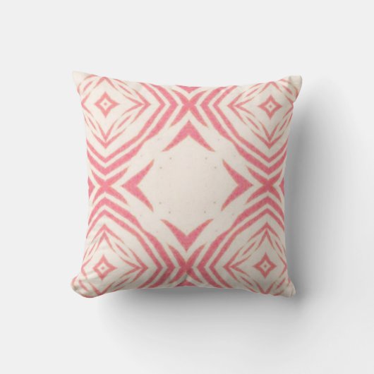 Coussin Motif rose sans couleur (Recto)