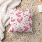 Coussin Motif rose Whimsical Floral Hearts (Couverture)