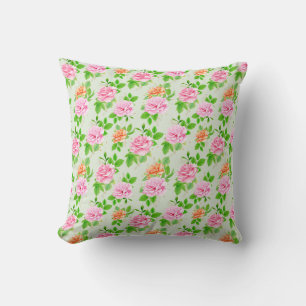 Coussin Motif Roses Roses Fleurs