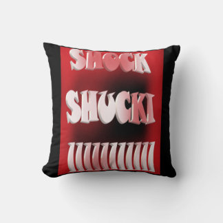 Coussin Motif rouge et noir choquant