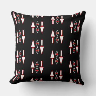 Coussin Motif rouge et noir, inspiration tendance