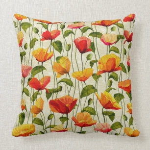 Coussin Motif rouge et orange