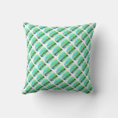 Coussin Motif royal bleu et rose (Verso)