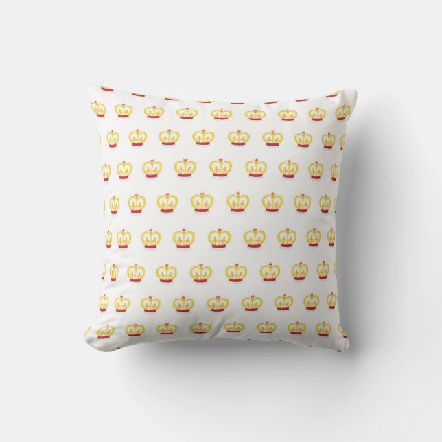 Coussin Motif royal de la Couronne (Recto)