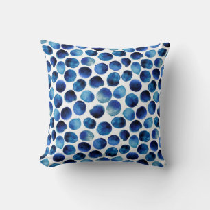 Coussin Motif sans couture avec bande d'aquarelle dessinée
