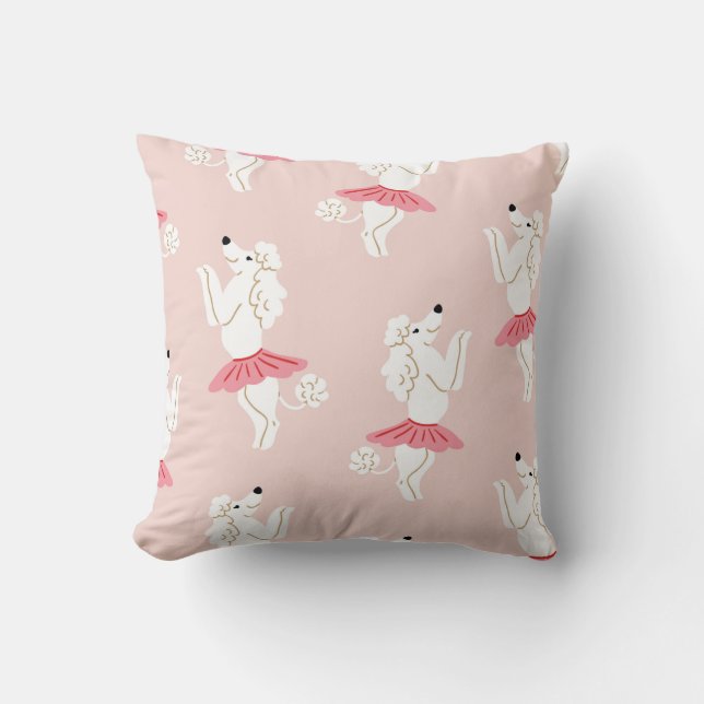 Coussin Motif sans couture avec de mignons chiens de canic (Recto)