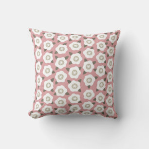 Coussin Motif sans couture avec des fleurs mignonnes sur l
